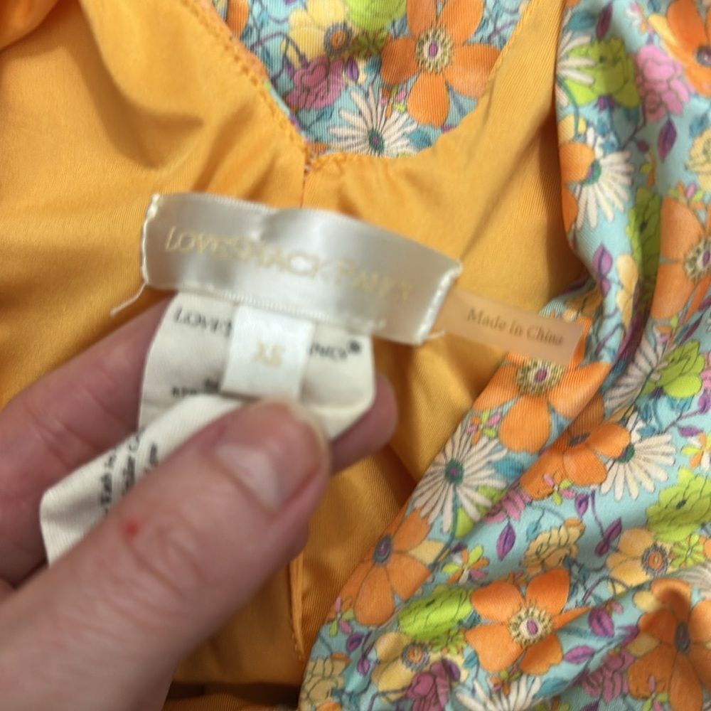 Love shack fancy Farida tangerine sky mini dress XS - Picture 5 of 7
